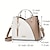 cheap Crossbody Bags-Women&#039;s Handbag Crossbody Bag Shoulder Bag PU Leather Office Shopping Daily Pendant Tassel Zipper Adjustable Solid Color Color Block Black / Red White / Green Wine red and white