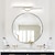 זול נורות ראווה-תאורת יהירות led מראה קדמית מנורה קדמית עמיד למים ip20 71 ס&quot;מ תאורת חדר אמבטיה led מעל מראה גופי תאורת קיר שחור/לבן לחדר אמבטיה חדר שינה סלון ארון 110-240v