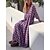 cheap Maxi Dresses-Women&#039;s Casual Dress Swing Dress Summer Dress Long Dress Maxi Dress Fashion Streetwear Geometric Print Outdoor Daily Holiday V Neck 3/4 Length Sleeve Dress Loose Fit Blue Purple Green Summer Spring S