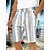 cheap Men&#039;s Shorts-Men&#039;s Shorts Summer Shorts Beach Shorts Baggy Shorts Pocket Drawstring Elastic Waist Stripe Outdoor Daily Going out Streetwear Stylish Black Red