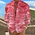 billige Hawaii-skjorte til mænd-Herre Skjorte Grafiske tryk Bølger Høj krave Rød Marineblå Blå Grøn udendørs Gade Langærmet Trykt mønster Tøj Mode Designer Afslappet Bekvem