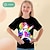 tanie dziewczęce koszulki 3d-Dla dziewczynek 3D Graficzny Kreskówki Jednorożec Podkoszulek T-shirt Krótki rękaw Druk 3D Lato Wiosna Aktywny Moda Śłodkie 100% bawełna Dzieci 3-12 lat Na zewnątrz Codzienny Regularny