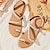 Χαμηλού Κόστους Γυναικεία Σανδάλια-Γυναικεία Σανδάλια Παπούτσια Bling Bling Επίπεδα σανδάλια Αφρώδη παπούτσια ΕΞΩΤΕΡΙΚΟΥ ΧΩΡΟΥ Παραλία Συμπαγές Χρώμα Καρό Καλοκαίρι Απομίμηση Πέρλας Επίπεδο Τακούνι Κομψό Καθημερινό Φο Δέρμα Μοκασίνια