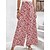 cheap Pants-Women&#039;s Wide Leg Pants Trousers Black Red Blue Fashion Casual High Waist Wide Leg Baggy Vacation Casual Daily Full Length Micro-elastic Floral Comfort S M L XL 2XL