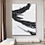 זול ציורים אבסטרקטיים-ציור במרקם שחור ולבן בעבודת יד אבסטרקטית מינימליסטית אמנות עיצוב קירות חדר שינה בד ציור קנבס מתוח