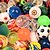 cheap Novelty Toys-20 pcs Assorted Colorful Bouncy Balls Bulk Mixed Pattern High Bouncing Balls For Kids Party Favors Prizes Birthdays Gift