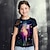cheap Girl&#039;s 3D T-shirts-Kids Girls&#039; T shirt Tee Short Sleeve Horse Unicorn Rainbow 3D Print Graphic Animal Print Rainbow Children Tops Summer Active Cute Causal 2-13 Years