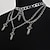 cheap Costumes Jewelry-Gothic Necklace Chocker Chain Criss Cross Multi-Element Multi-Layer Necklace Chain Punk Gothic Style