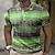 cheap Men&#039;s Button Up Polos-Men&#039;s Polo Shirt Waffle Polo Shirt Golf Shirt Striped Graphic Prints Geometry Turndown Yellow Blue Purple Orange Green Outdoor Street Short Sleeve Print Clothing Apparel Fashion Designer Casual