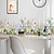 levne Dekorativní samolepky na zeď-zelené rostliny květinové samolepky na zeď odnímatelné květinové vinylové samolepky na stěnudiy nástěnná malba pro učebny kanceláře ložnice obývací pokoj domácí dekorace