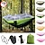 cheap Camping Furniture-Camping Hammock with Mosquito Net Double Hammock Outdoor Ultra Light Portable Breathable Anti-Mosquito Parachute Nylon with Carabiners and Tree Straps 2 person Camping Hiking Hunting Army Green