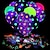 billige Dekorative lys-10 stk glød i mørket ballon 12 tommer 30 cm festdekoration gennemsigtig fluorescerende bølge prik slik farve prik bryllupsfest dekoration