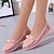 cheap Women&#039;s Flats-Women&#039;s Flats Flat Sandals Comfort Shoes Wedding Daily Summer Flat Heel Round Toe Elegant Casual Faux Leather Loafer Floral White Pink Blue