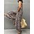 cheap Jumpsuits-Women&#039;s Jumpsuit Leopard Pocket Print Streetwear V Neck Street Daily Sleeveless Regular Fit Black Blue Khaki S M L Summer