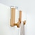 cheap Home Storage &amp; Hooks-Kitchen Cabinet Hook Towels Clothes Coat Bathroom Accesories Storage Hanger Door Back Hanging Holder Iron Wooden Rack Organizer