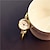 levne Quartz hodinky-módní zlatý náramek náramek hodinky pro ženy luxusní nerezové retro dámské quartz náramkové hodinky módní ležérní dámské šaty hodiny