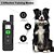 abordables Colliers de dressage-1640ft collier de dressage pour chien étanche télécommande rechargeable 3 modes bip vibration choc type c port de charge verrouillage du clavier