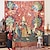 abordables vintage tentures-dame médiévale pendaison tapisserie mur art grande tapisserie murale décor photographie toile de fond couverture rideau maison chambre salon décoration