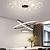 Недорогие Подвесные огни-светодиодный подвесной светильник с проекцией 3 лампы 60 см с регулируемой яркостью круглого дизайна подвесной светильник многослойный алюминий стильная окрашенная отделка художественная 110-240 В