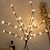 Недорогие Декор и ночники-вишневое дерево ландшафтное освещение дом украшения сада свадьба день рождения рождество фестиваль вечеринка закрытый открытый теплый белый