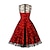 Χαμηλού Κόστους Ιστορικές &amp; Vintage Στολές-ρετρό vintage 1950 rockabilly φόρεμα swing φόρεμα φόρεμα flare φόρεμα χριστουγεννιάτικο πάρτι γυναικεία δαντέλα μασκαράδα casual καθημερινό φόρεμα