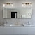 billige Toiletbelysning-forfængelighedslys krystal ip20 2/3-hoved led spejl frontlampe led badeværelseslys over spejl vægbelysningsarmaturer til badeværelse soveværelse stue skab guld sølv