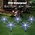 billiga Pathway Lights &amp; Lanterns-solar fyrverkeri gångvägsljus utomhus 2x 1x led stake lampor för gångväg trädgård bakgård landskapsdekoration 120leds fairy christmas light för trädgård gata gård gräsmatta nyårsfest ip65 vattentät