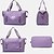 cheap Bags-Men&#039;s Women&#039;s Handbag Oxford Cloth Duffle Bag Shopping Beach Large Capacity Waterproof Lightweight Zipper Solid Color Black Pink Blue