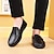 abordables Zapatos de Hombre-Hombre Zapatos de taco bajo y Slip-On Mocasín mocasines de conducción Casual Zapatos de Paseo Cuero Sintético Exterior Diario Transpirable Mocasín Negro Marrón Verano Primavera