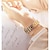 voordelige Montres à Quartz-Quartz Ladies Wrist Watches for Women Dress Gold Crystal Diamond Watches Analog Quartz Luxury Stainless Steel Silver Clock
