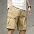 Short Cargo Homme été - Taille élastique, Multiples Poches, Léger Et Respirant, Idéal Randonnée Et Quotidien