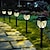 お買い得  経路ライト＆ランタン-2 個ソーラー中庭ライト防水芝生ライト屋外家の装飾庭の庭の草通路の装飾