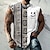 olcso férfi 3d felsők-Férfi Mellény felső Ujjatlan férfi póló Grafika Törzsi Terített nyak Ruházat 3D nyomtatás Napi Sport Ujjatlan Nyomtatott Divat Dizájn Izom