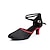 cheap Latin Shoes-Women&#039;s Latin Shoes Performance Training Stage Heel Flared Heel Buckle Adults&#039; Black / Gold Black / Red