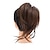 voordelige Chignons-rommelig knotje haar stuk rechte knot chouchou hair extensions paardenstaart haaraccessoires voor vrouwen synthetisch haar scrunchies met elastische rubberen band haarstukjes