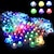 cheap Decorative Lights-8Pcs Led Balloon Light Round Ball Mini Flash Lamps Waterprooof for Vase Christmas Wedding Party Pool Bedroom Decorations