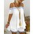 cheap Women&#039;s Two Piece Set-Women&#039;s 2 Pieces Loungewear Sets Fashion Casual Comfort Patchwork Linen Street Daily Date Straps Breathable Strap Top Short Sleeve Shorts Summer Spring White