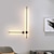 voordelige Wandverlichting voor binnen-RGB dimbare wandlampen strip design led indoor wandlampen met afstandsbediening 60/80/100cm kleurrijke kleur veranderende lichtkolom, sfeerlicht voor slaapkamer 110-240v
