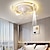 billige Lamper til takvifte-takvifte med lys app&amp;amp; fjernkontroll 50cm 3-lys dimbar 6 vindhastigheter moderne takvifte for soverom, stue, lite rom 110-240v