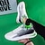 baratos Ténis para Homem-Homens Tênis Sapatos Flyknit Corrida Casual Diário Tecelagem voadora Respirável Com Cadarço Azul Verde Verão Primavera
