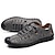 cheap Men&#039;s Boat Shoes-Men&#039;s Sandals Boat Shoes Flat Sandals Leather Sandals Outdoor Hiking Sandals Casual Beach Daily Beach Hiking Shoes Walking Shoes Leather Microfiber Breathable Gray Summer