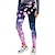 cheap Girl&#039;s 3D Bottoms-Kids Girls&#039; Leggings flowers Rainbow Sport Toddlers pants Graphic Fashion Outdoor 3-12 Years Summer Navy Blue Purple/Active/Tights/Cute