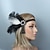 cheap Historical &amp; Vintage Costumes-1920s Flapper Feather Headband 20s Sequined Showgirl Headpiece Gatsby Hair Accessories for Women