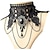 cheap Lolita Fashion Costumes-Choker Necklace Lace Tattoo Choker Punk Fashion Lolita Jewelry Vintage Gothic Style Lace Up Artificial Gemstones Lace Alloy Women&#039;s Girls&#039; Costume Jewelry