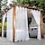 voordelige Buitenkades-waterdichte semi transparante gordijnen wit indoor outdoor voor bruiloft patio grommet gordijn voor bruiloft slaapkamer, woonkamer, veranda, pergola, cabana, 1 paneel