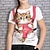 お買い得  女の子の 3d T シャツ-子供 女の子 Tシャツ グラフィック アウトドア 3Dプリント 半袖 クルーネック 活発的 7-13歳 夏 ピンク ルビーレッド ライトブルー