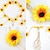 Χαμηλού Κόστους Αξεσουάρ Styling μαλλιών-2 τμχ λουλουδιών hippie headband λουλουδάτο στέμμα καλοκαιρινά αξεσουάρ μαλλιών ηλίανθου για μποέμ στυλ κοστουμιών της δεκαετίας του &#039;70