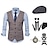 cheap Historical &amp; Vintage Costumes-Retro Vintage 1920s Outfits Masquerade Vest Waistcoat Beret Hat Cosplay The Great Gatsby Gentleman Men&#039;s Solid Color Carnival Party Evening Prom Casual Daily Vest