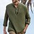 cheap Men&#039;s Sweaters &amp; Cardigans-Male Sweater Sweater Vest Vest Pullover Sweater Jumper Pullover Knit Regular Y Neck Solid / Plain Color Daily Wear Clothing Apparel Fall &amp; Winter Green M L XL