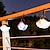 tanie Światła ścieżki i latarnie-Wiszące lampy solarne oświetlenie dekoracyjne patio na zewnątrz wodoodporny ogród wakacyjny dziedziniec balkon oświetlenie krajobrazu światło słonecznego dzwonka wietrznego
